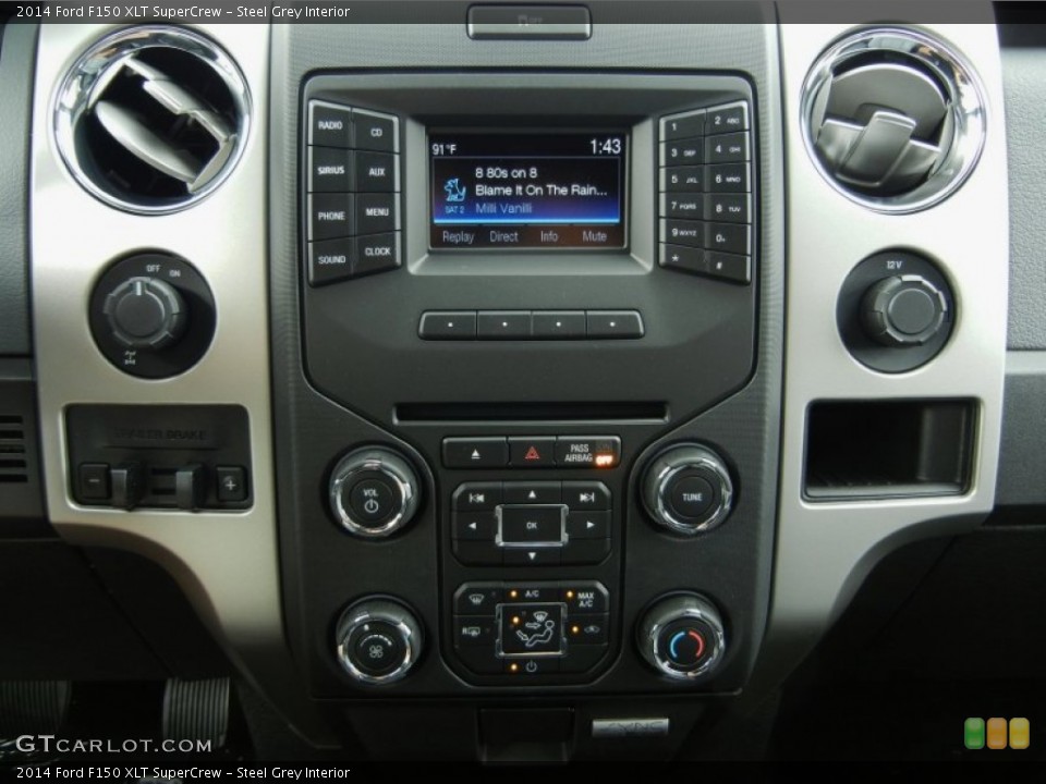 Steel Grey Interior Controls for the 2014 Ford F150 XLT SuperCrew #95454131