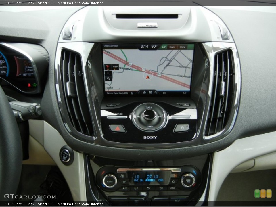 Medium Light Stone Interior Navigation for the 2014 Ford C-Max Hybrid SEL #95455106