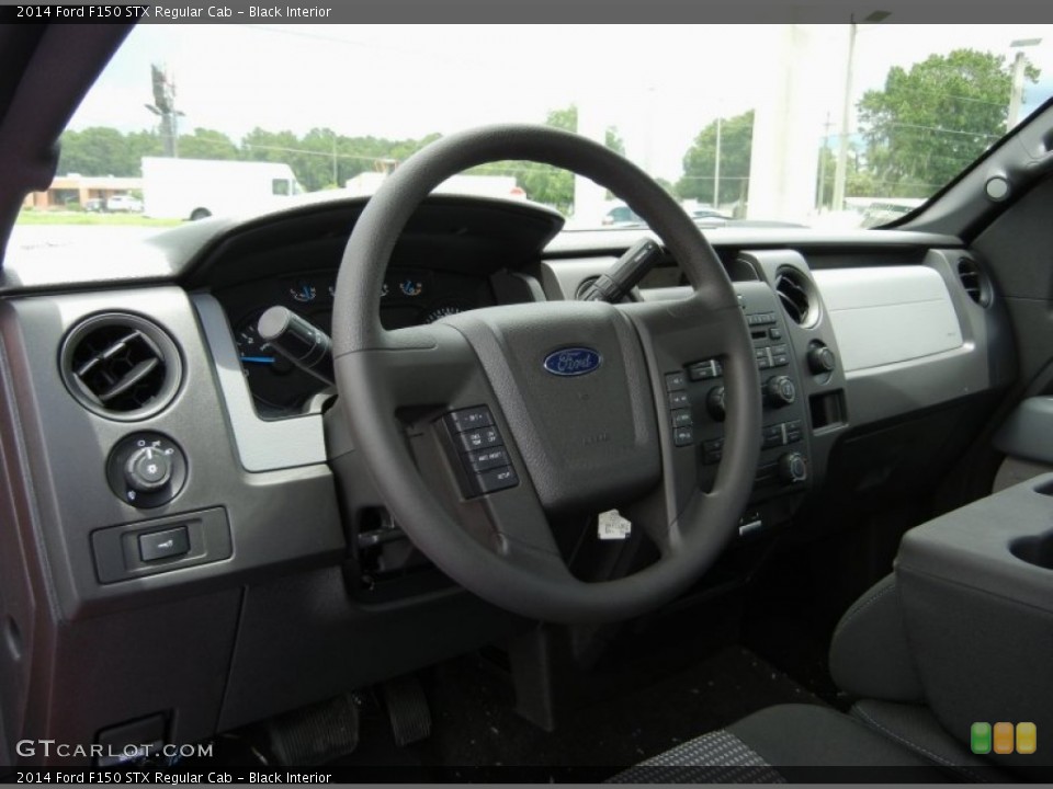 Black Interior Dashboard for the 2014 Ford F150 STX Regular Cab #95456272