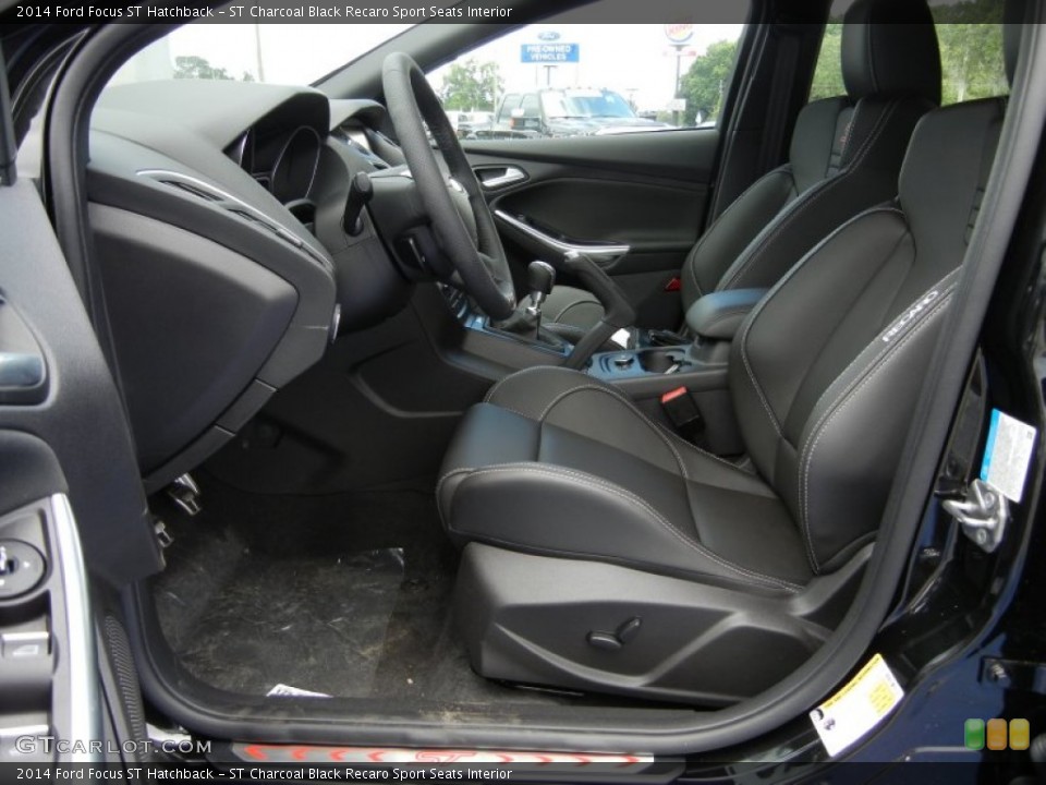 ST Charcoal Black Recaro Sport Seats Interior Photo for the 2014 Ford Focus ST Hatchback #95456795