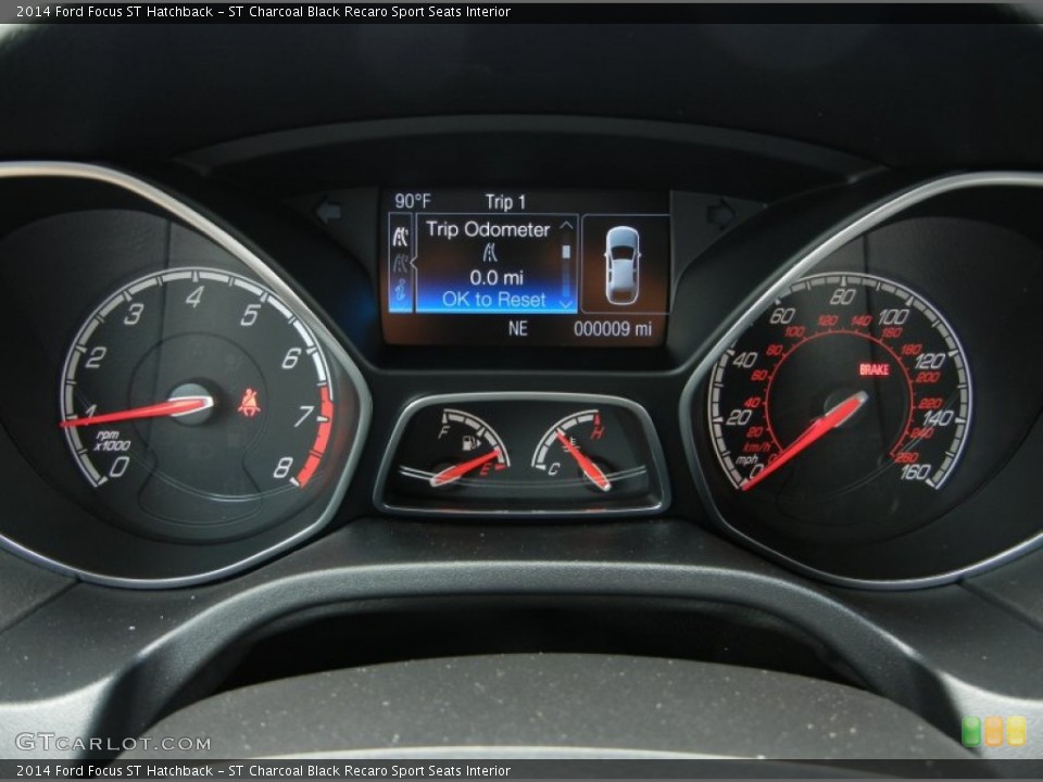 ST Charcoal Black Recaro Sport Seats Interior Gauges for the 2014 Ford Focus ST Hatchback #95456858