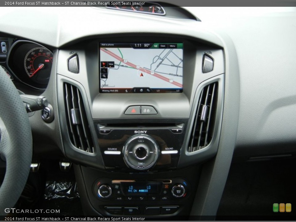 ST Charcoal Black Recaro Sport Seats Interior Navigation for the 2014 Ford Focus ST Hatchback #95456879