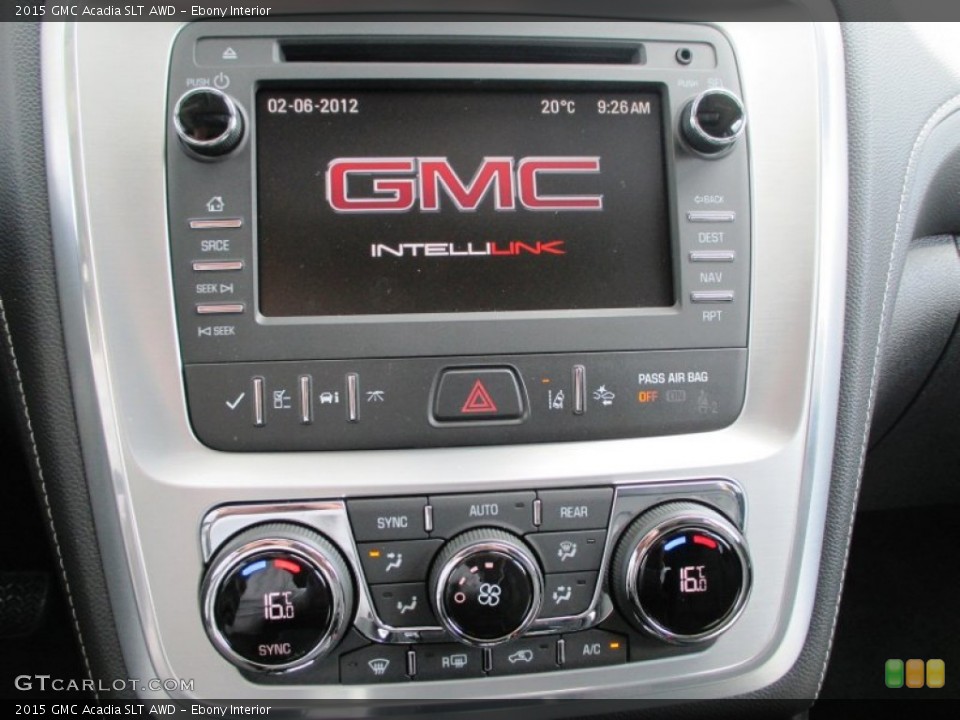 Ebony Interior Controls for the 2015 GMC Acadia SLT AWD #95457657