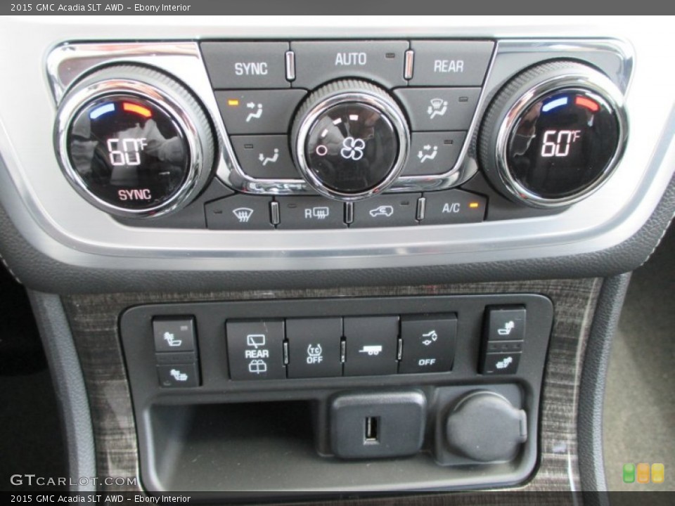 Ebony Interior Controls for the 2015 GMC Acadia SLT AWD #95457830