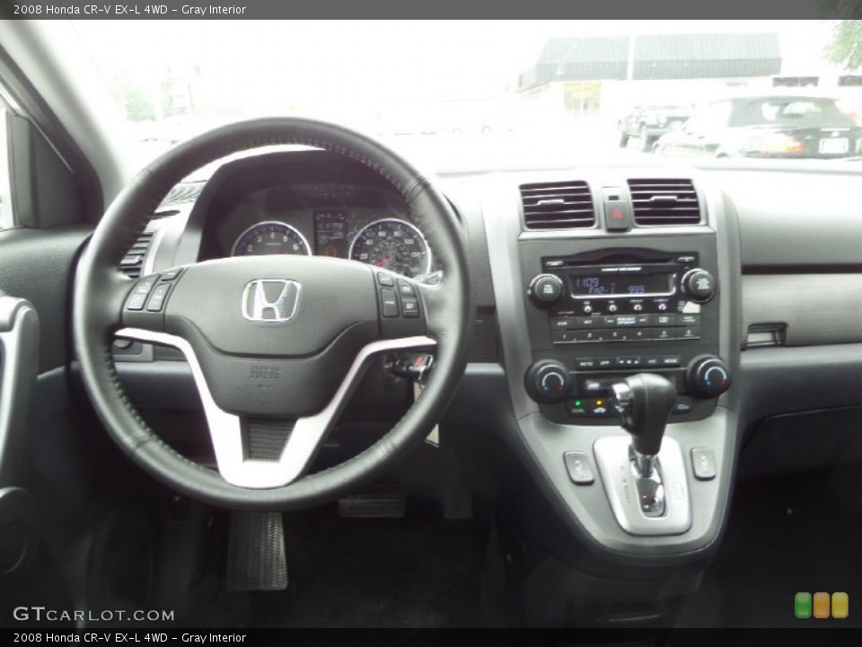 Gray Interior Dashboard for the 2008 Honda CR-V EX-L 4WD #95458751