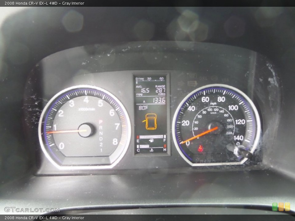 Gray Interior Gauges for the 2008 Honda CR-V EX-L 4WD #95458769