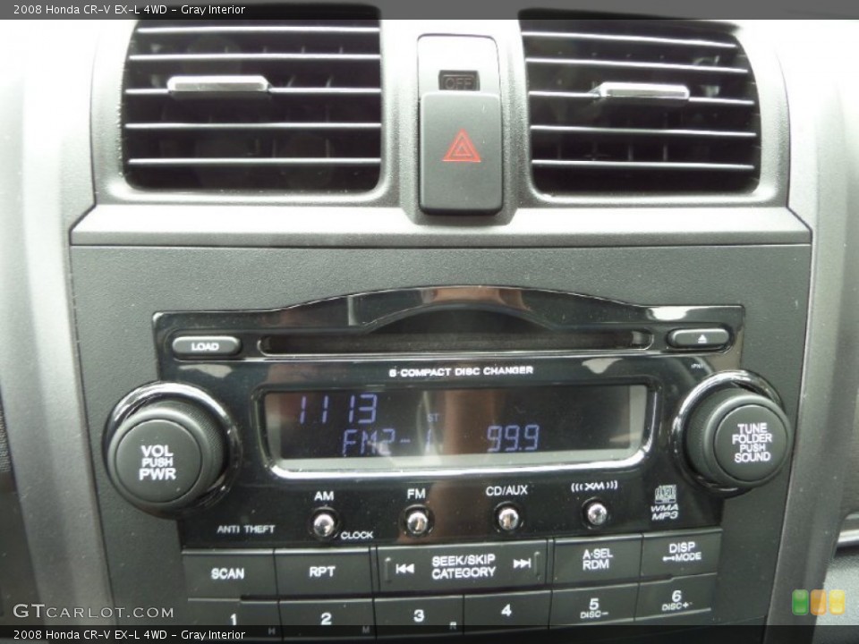 Gray Interior Audio System for the 2008 Honda CR-V EX-L 4WD #95458784