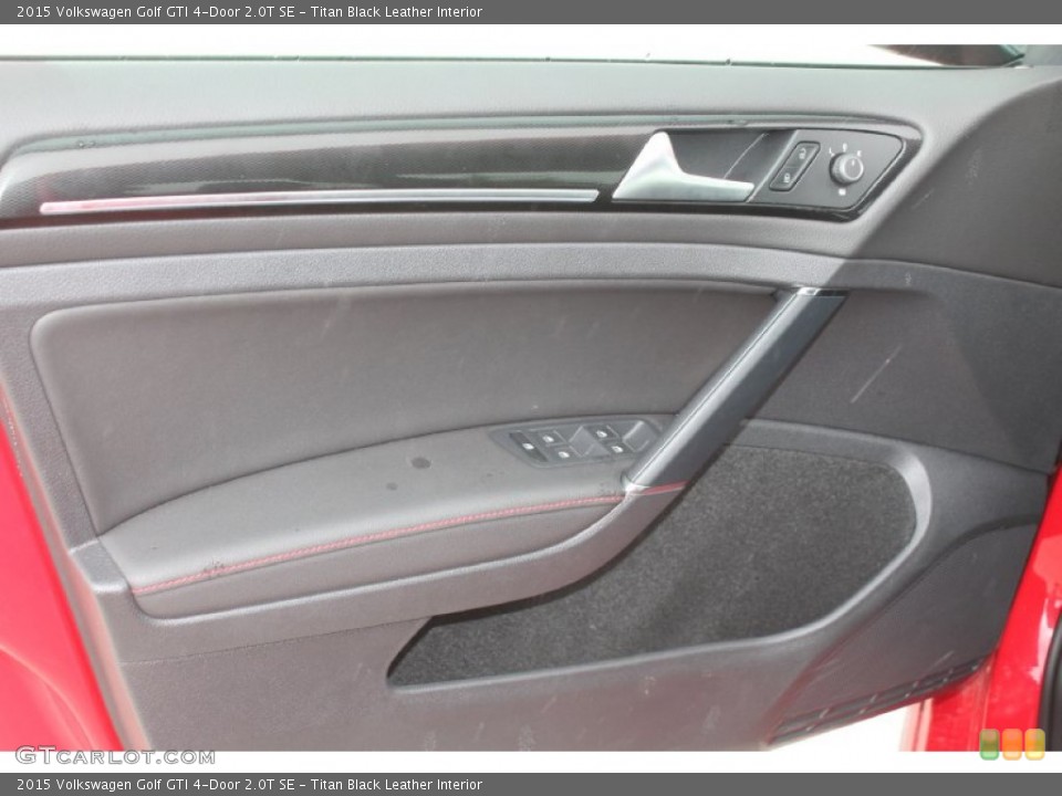 Titan Black Leather Interior Door Panel for the 2015 Volkswagen Golf GTI 4-Door 2.0T SE #95462084