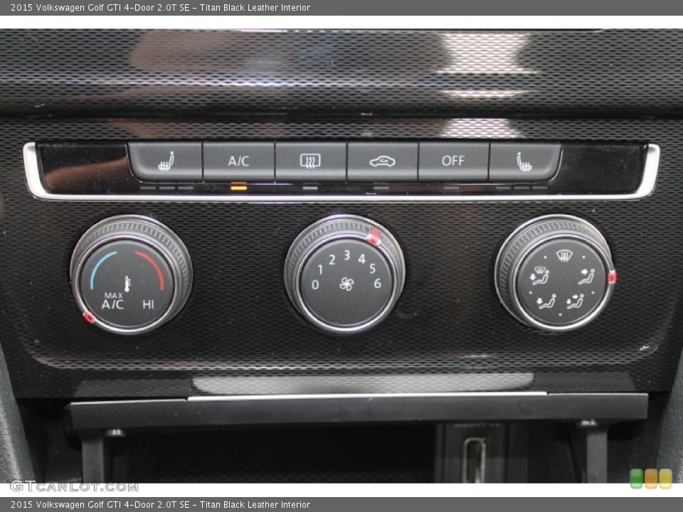 Titan Black Leather Interior Controls for the 2015 Volkswagen Golf GTI 4-Door 2.0T SE #95462183
