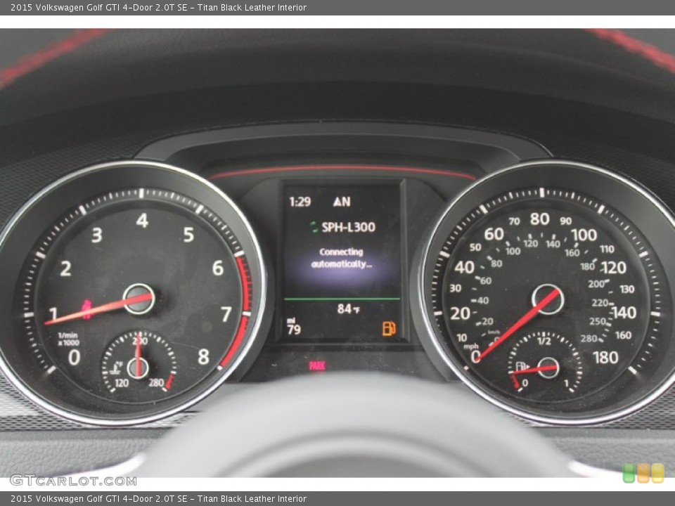 Titan Black Leather Interior Gauges for the 2015 Volkswagen Golf GTI 4-Door 2.0T SE #95462255