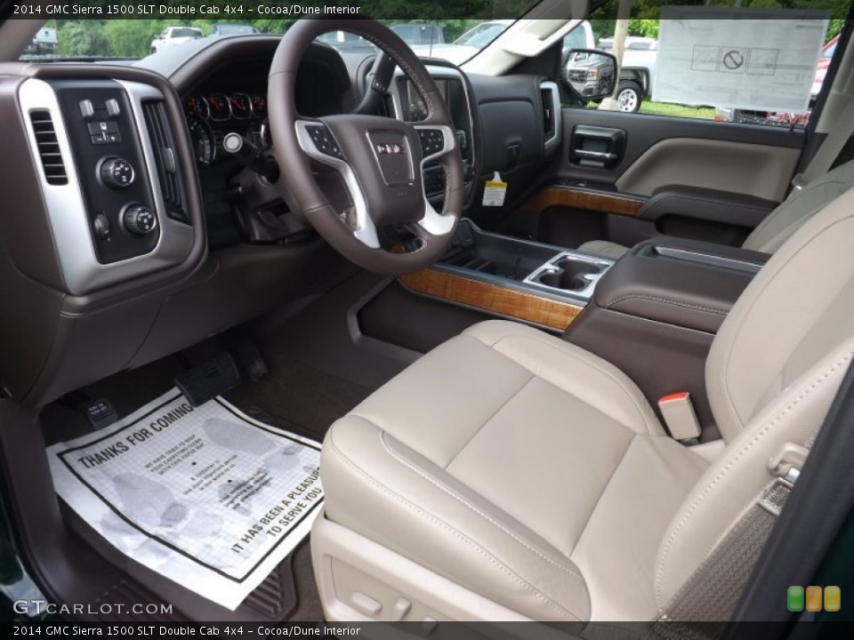 Cocoa/Dune Interior Photo for the 2014 GMC Sierra 1500 SLT Double Cab 4x4 #95462912