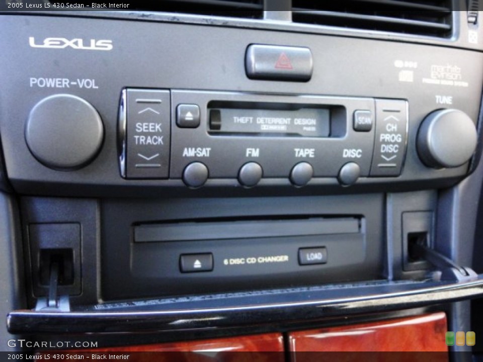 Black Interior Audio System for the 2005 Lexus LS 430 Sedan #95464037