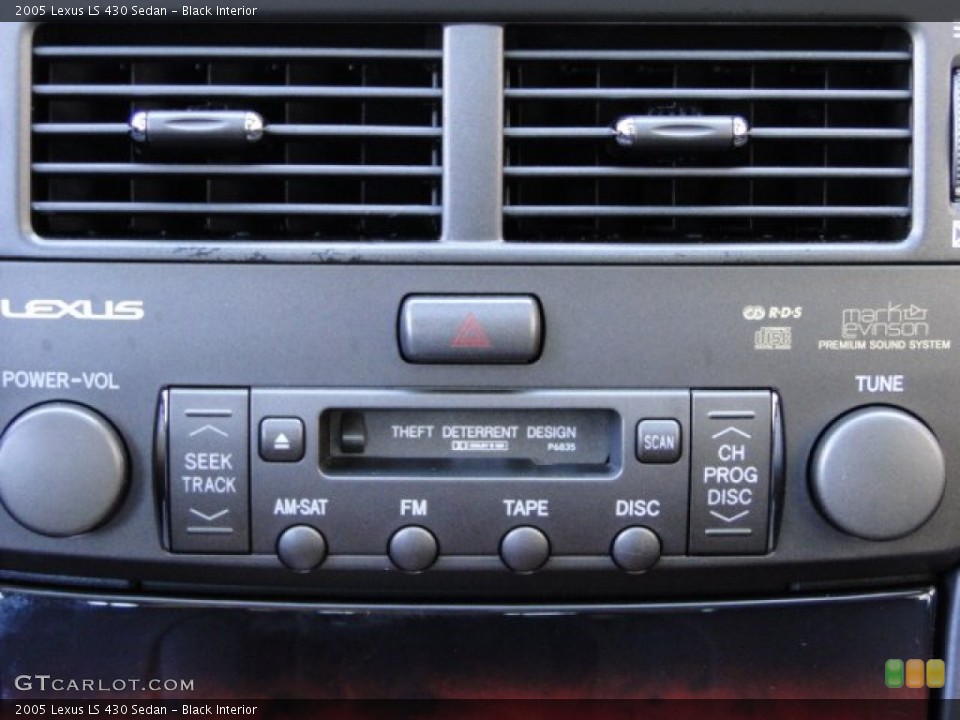 Black Interior Audio System for the 2005 Lexus LS 430 Sedan #95464130