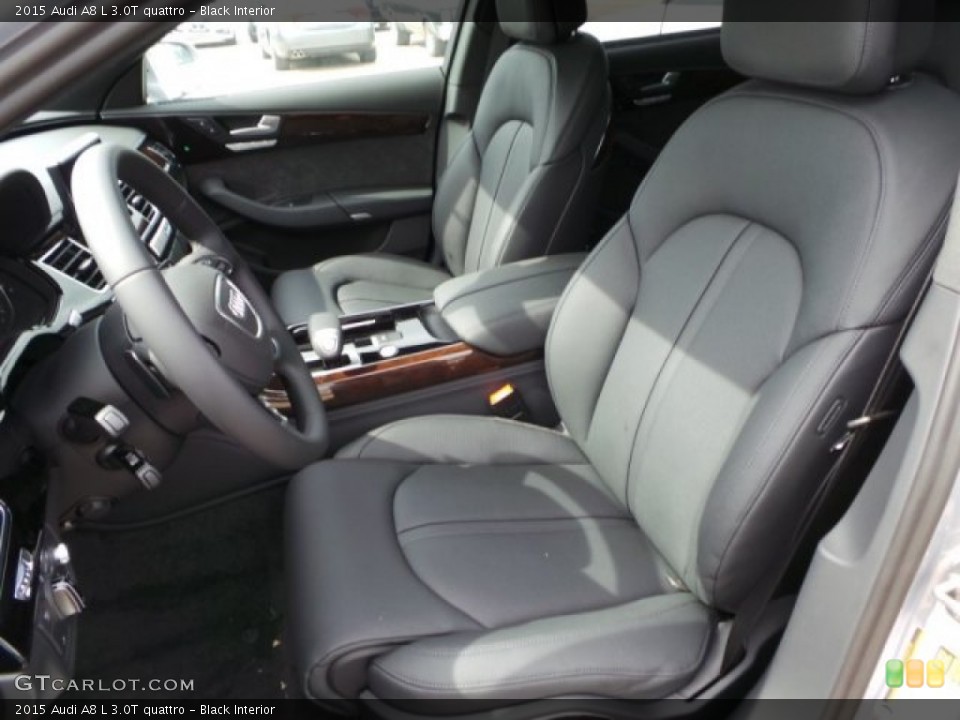 Black Interior Front Seat for the 2015 Audi A8 L 3.0T quattro #95464538