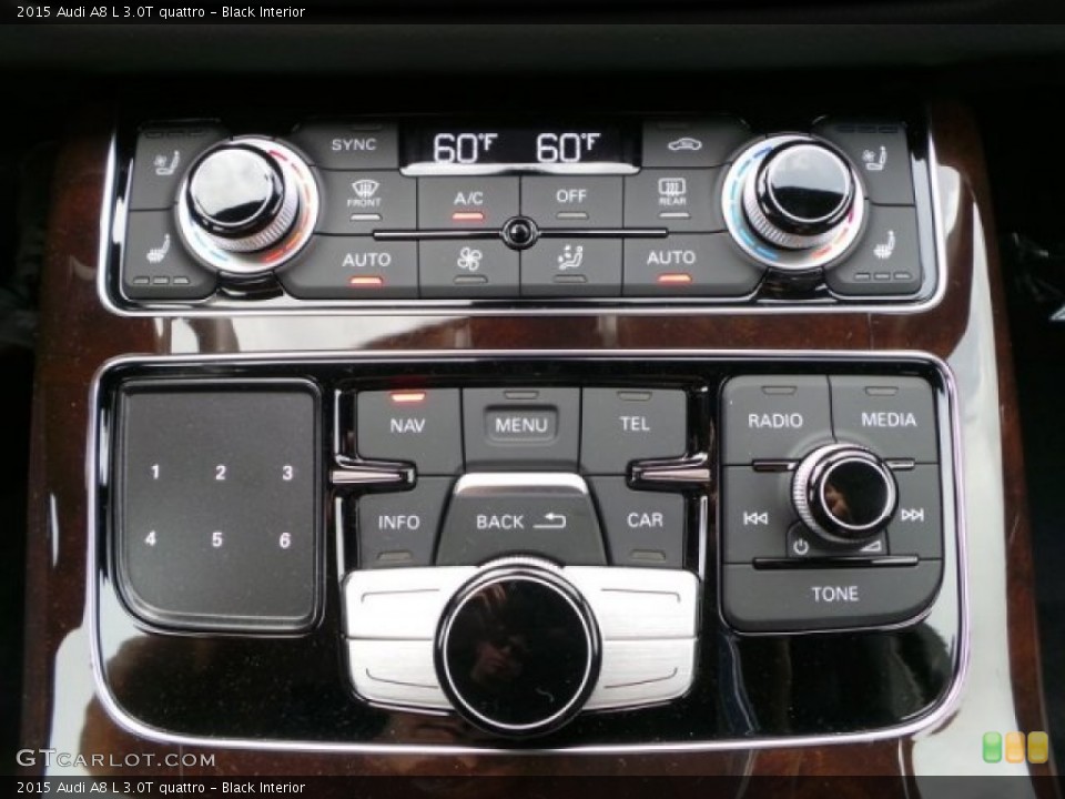 Black Interior Controls for the 2015 Audi A8 L 3.0T quattro #95464637
