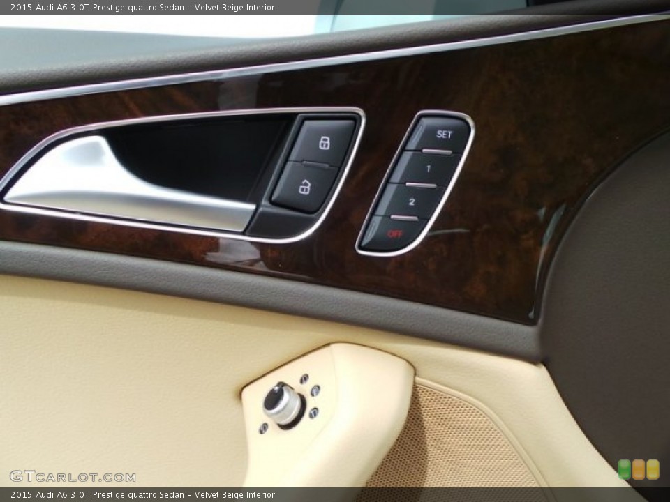 Velvet Beige Interior Controls for the 2015 Audi A6 3.0T Prestige quattro Sedan #95464997