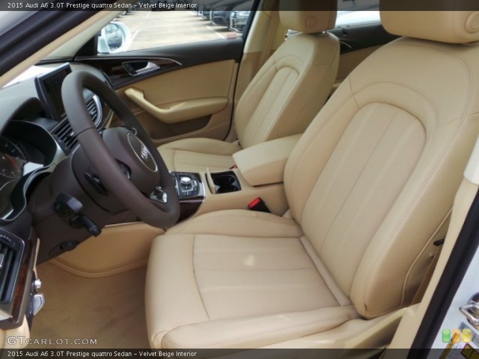 Velvet Beige Interior Front Seat for the 2015 Audi A6 3.0T Prestige quattro Sedan #95465021