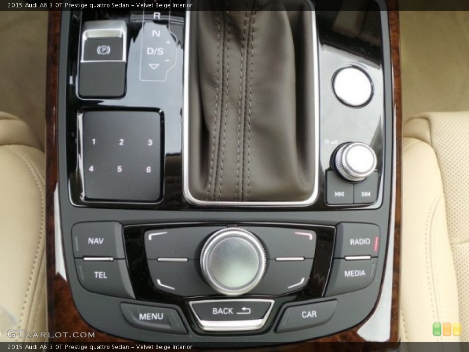 Velvet Beige Interior Controls for the 2015 Audi A6 3.0T Prestige quattro Sedan #95465144