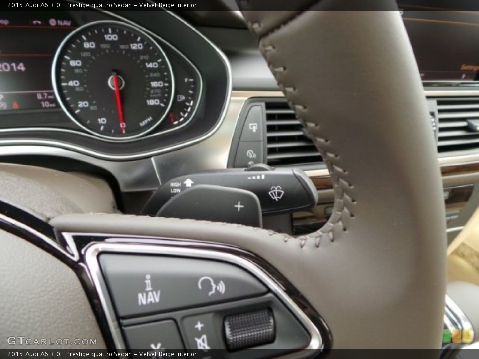 Velvet Beige Interior Controls for the 2015 Audi A6 3.0T Prestige quattro Sedan #95465168