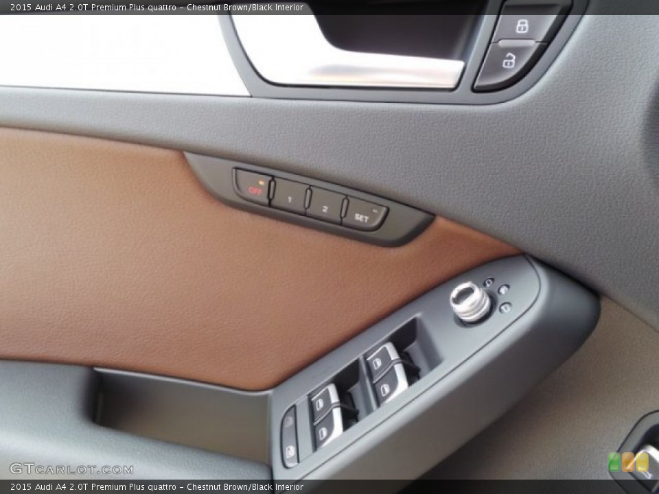Chestnut Brown/Black Interior Controls for the 2015 Audi A4 2.0T Premium Plus quattro #95465438