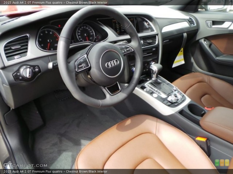 Chestnut Brown/Black Interior Photo for the 2015 Audi A4 2.0T Premium Plus quattro #95465450