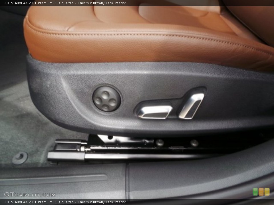 Chestnut Brown/Black Interior Controls for the 2015 Audi A4 2.0T Premium Plus quattro #95465471