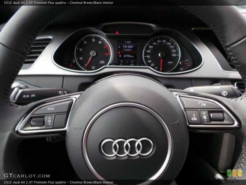 Chestnut Brown/Black Interior Controls for the 2015 Audi A4 2.0T Premium Plus quattro #95465603