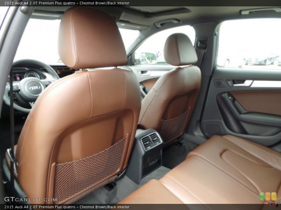 Chestnut Brown/Black Interior Rear Seat for the 2015 Audi A4 2.0T Premium Plus quattro #95465633