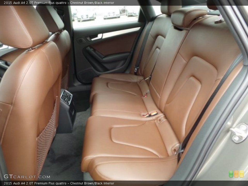 Chestnut Brown/Black Interior Rear Seat for the 2015 Audi A4 2.0T Premium Plus quattro #95465651