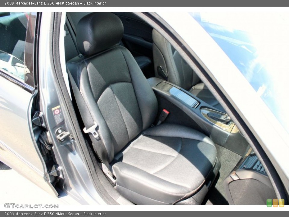 Black Interior Front Seat for the 2009 Mercedes-Benz E 350 4Matic Sedan #95466800