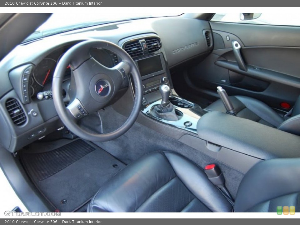 Dark Titanium 2010 Chevrolet Corvette Interiors
