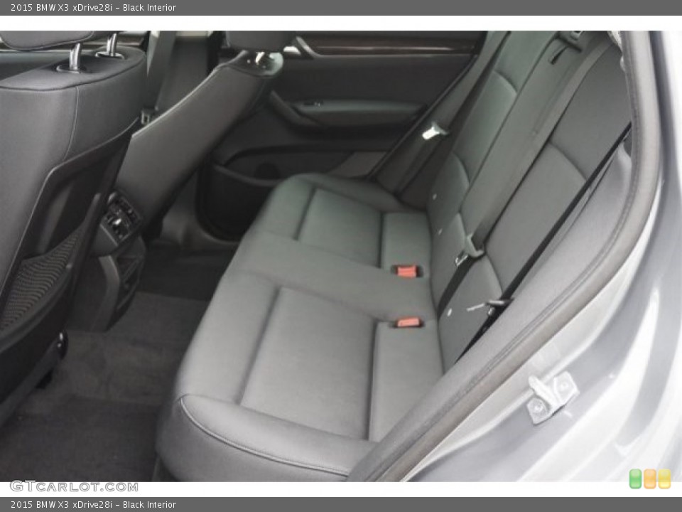 Black Interior Rear Seat for the 2015 BMW X3 xDrive28i #95472620