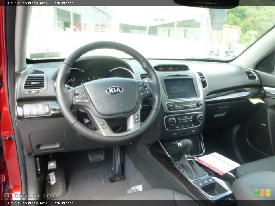Black Interior Dashboard for the 2015 Kia Sorento SX AWD #95473760
