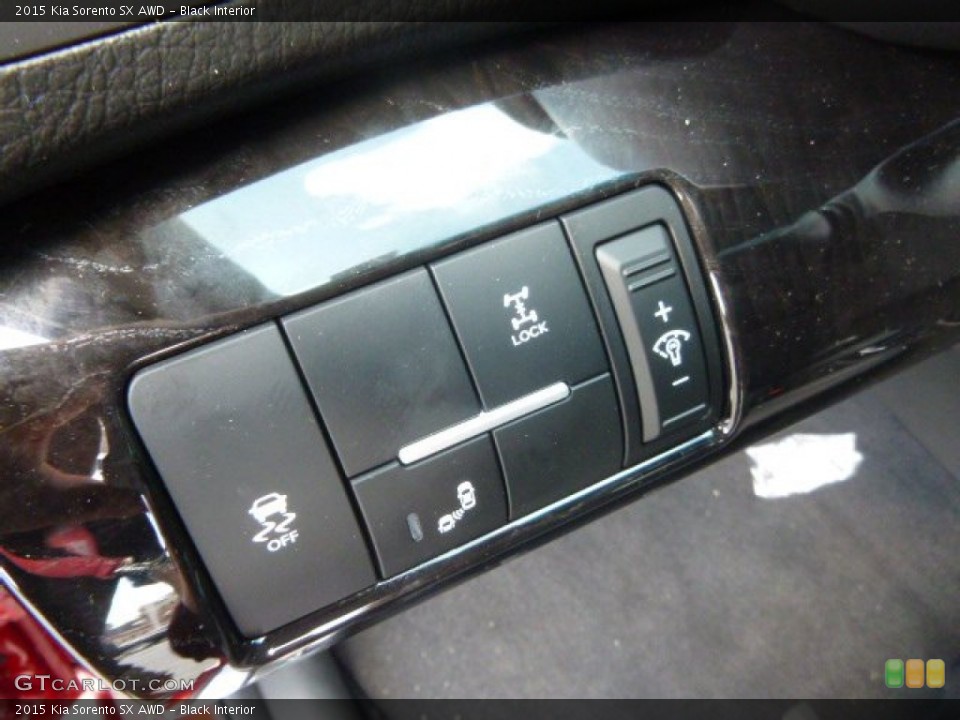 Black Interior Controls for the 2015 Kia Sorento SX AWD #95473811