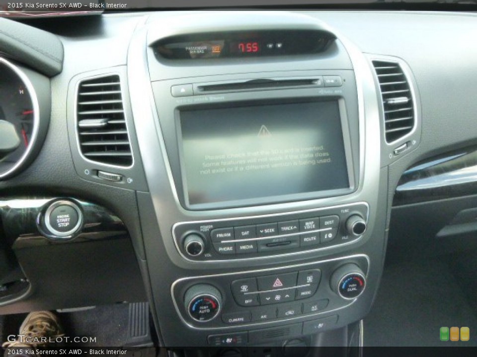 Black Interior Controls for the 2015 Kia Sorento SX AWD #95473835
