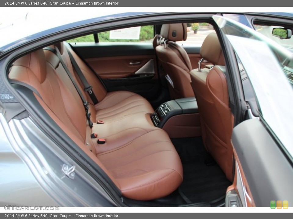 Cinnamon Brown Interior Rear Seat for the 2014 BMW 6 Series 640i Gran Coupe #95478395