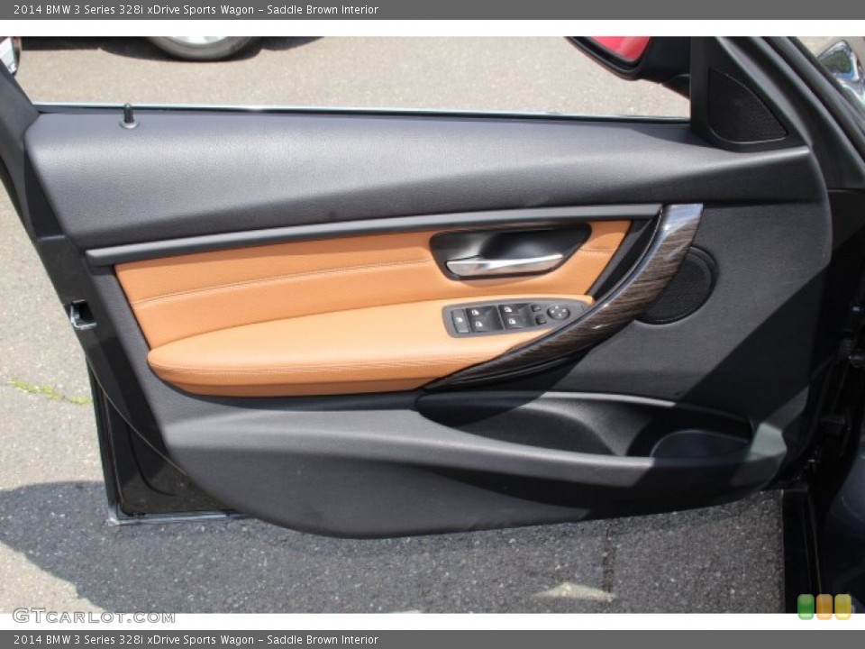 Saddle Brown Interior Door Panel for the 2014 BMW 3 Series 328i xDrive Sports Wagon #95478842
