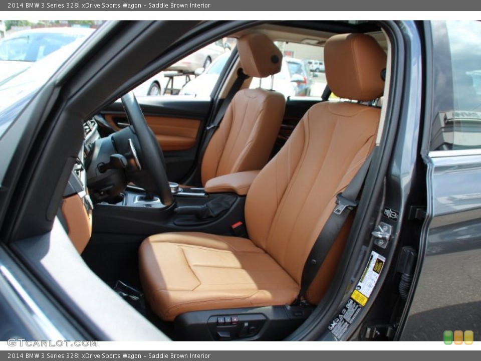 Saddle Brown Interior Front Seat for the 2014 BMW 3 Series 328i xDrive Sports Wagon #95478911