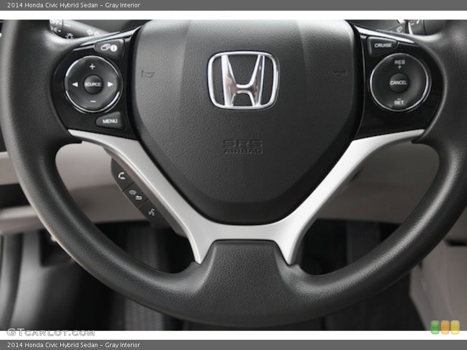 Gray Interior Steering Wheel for the 2014 Honda Civic Hybrid Sedan #95479967