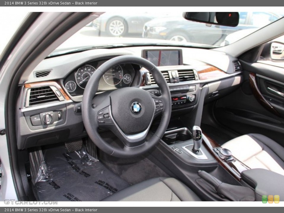 Black Interior Prime Interior for the 2014 BMW 3 Series 328i xDrive Sedan #95482595