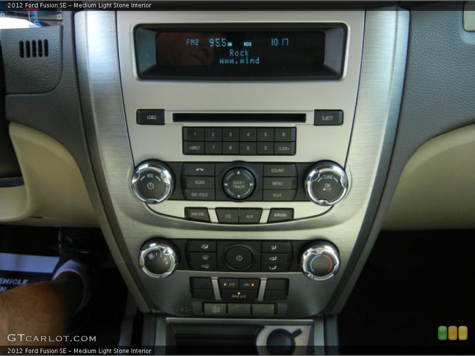 Medium Light Stone Interior Controls for the 2012 Ford Fusion SE #95483514