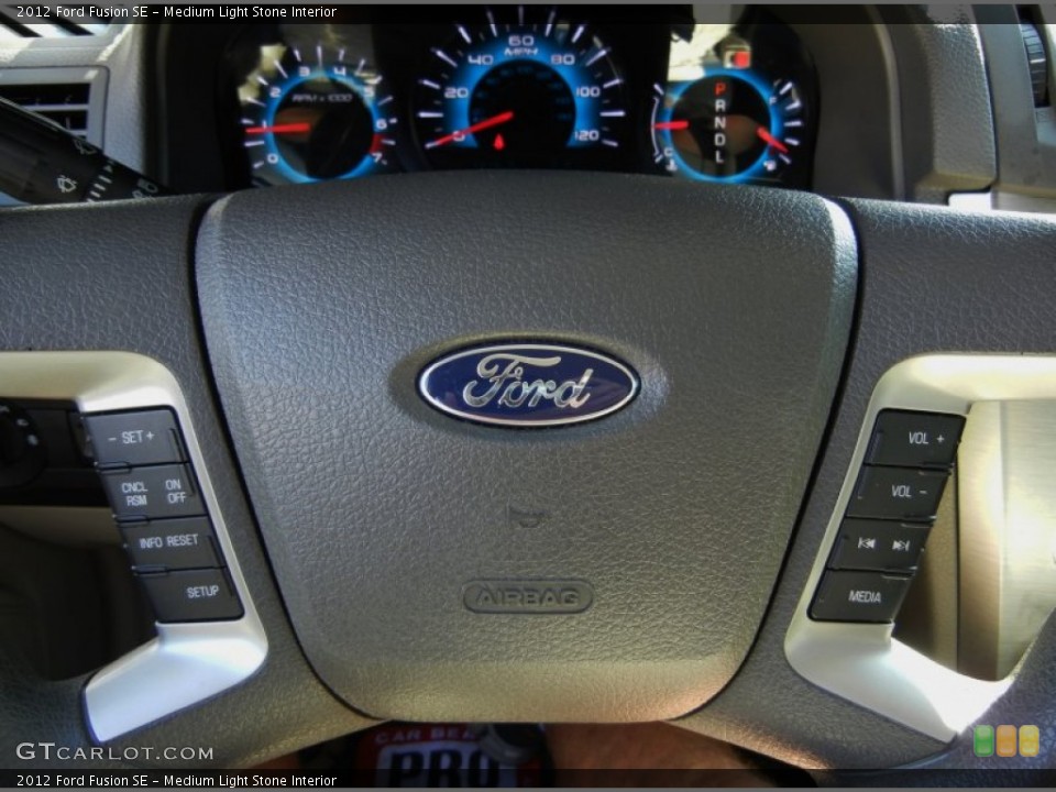 Medium Light Stone Interior Controls for the 2012 Ford Fusion SE #95483573