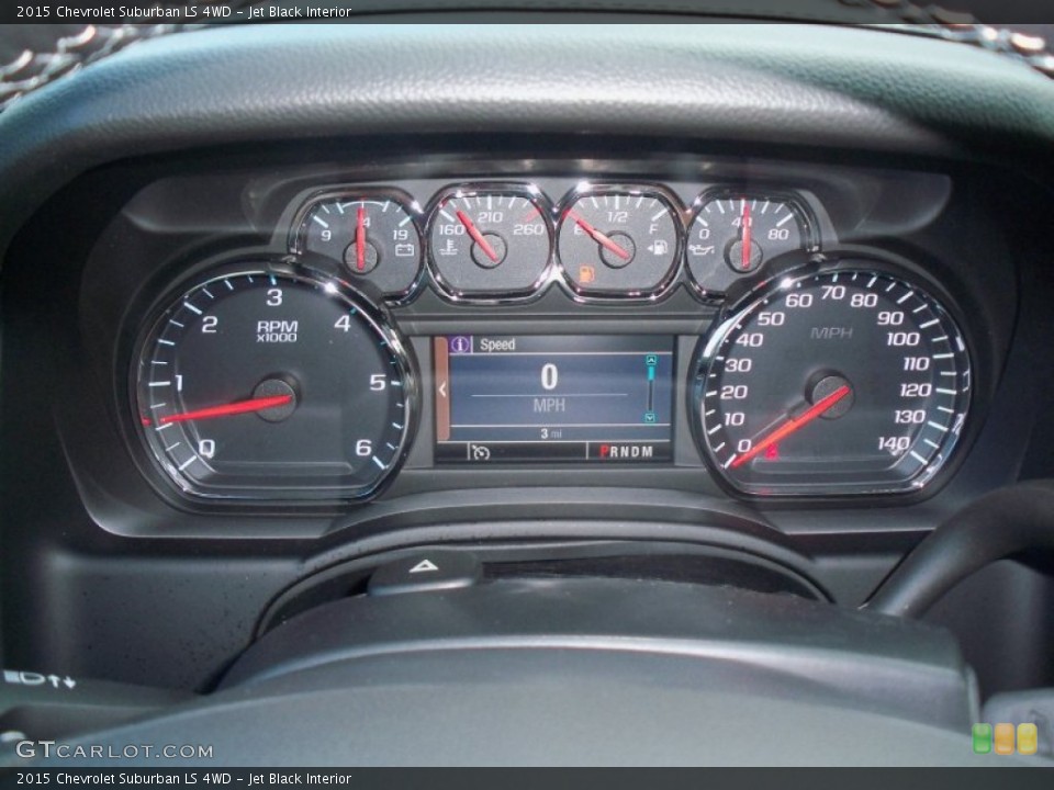 Jet Black Interior Gauges for the 2015 Chevrolet Suburban LS 4WD #95485373
