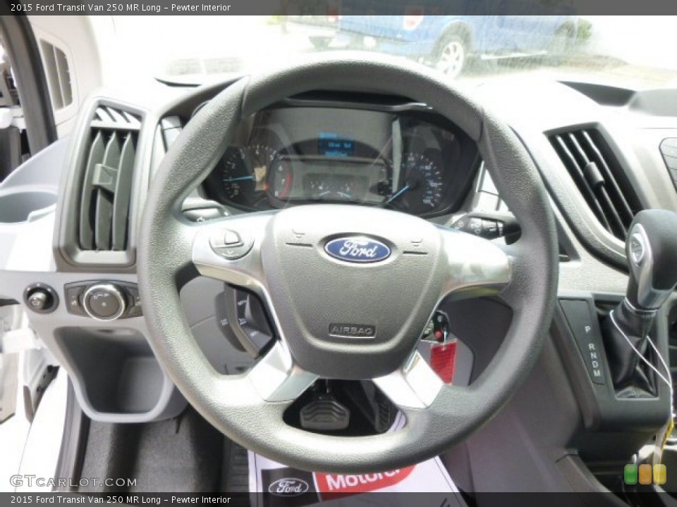 Pewter Interior Steering Wheel for the 2015 Ford Transit Van 250 MR Long #95488541