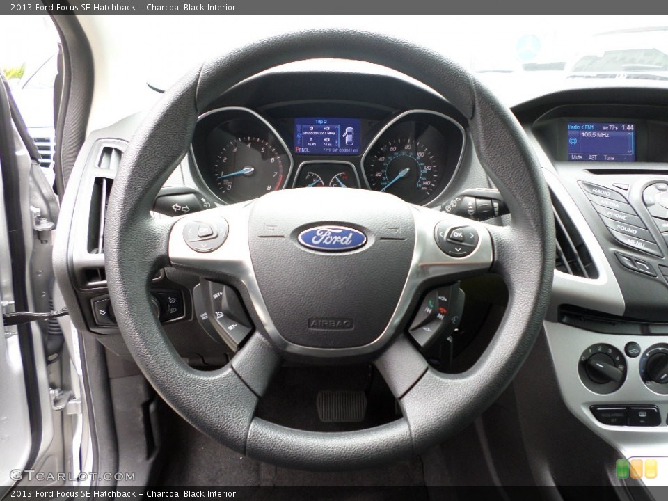 Charcoal Black Interior Steering Wheel for the 2013 Ford Focus SE Hatchback #95490425