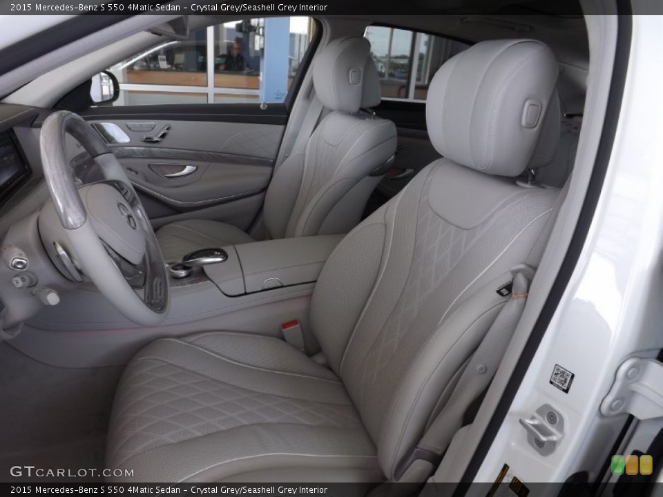 Crystal Grey/Seashell Grey Interior Front Seat for the 2015 Mercedes-Benz S 550 4Matic Sedan #95491013