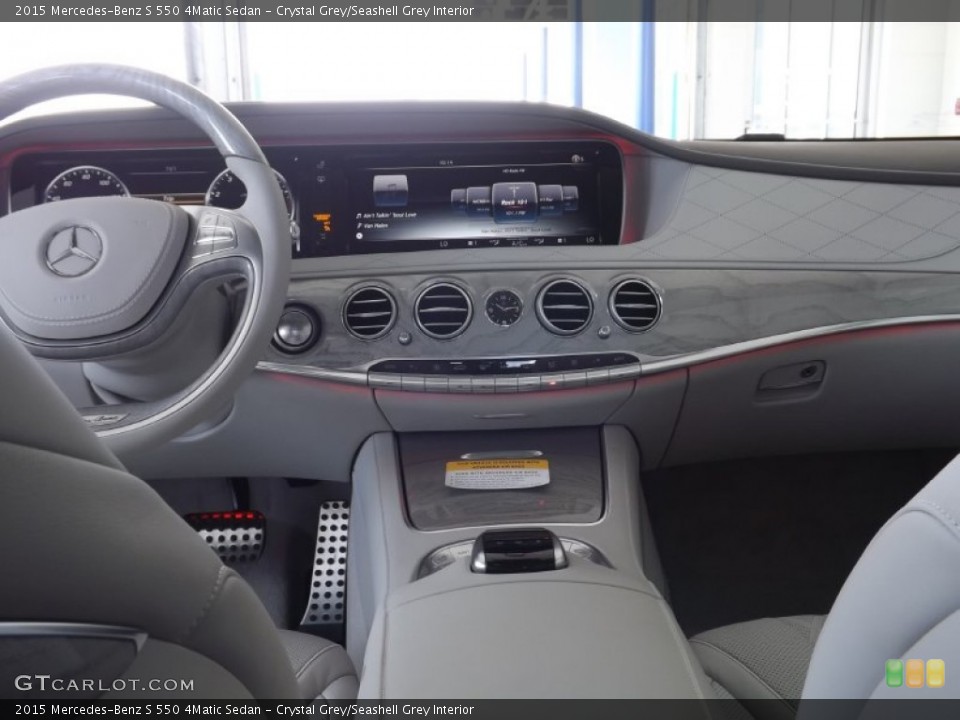 Crystal Grey/Seashell Grey Interior Dashboard for the 2015 Mercedes-Benz S 550 4Matic Sedan #95491055