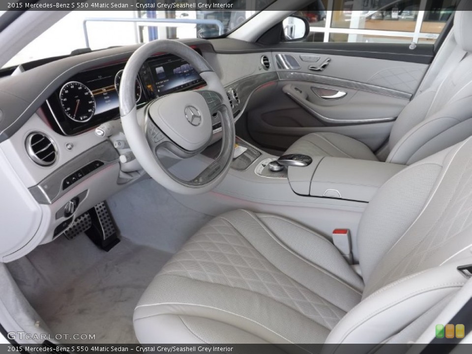 Crystal Grey/Seashell Grey 2015 Mercedes-Benz S Interiors