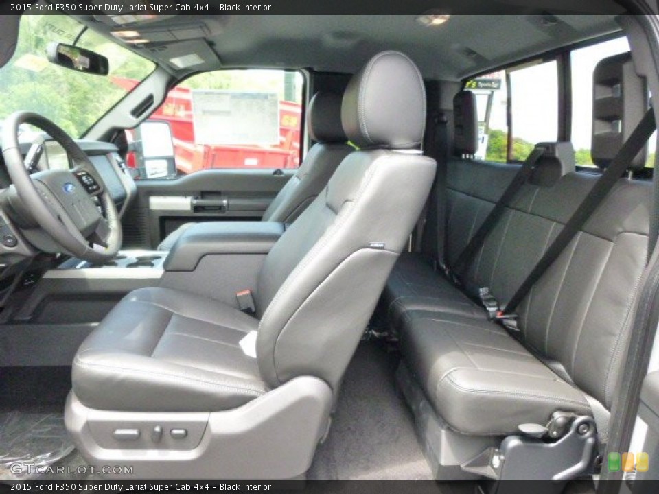 Black Interior Photo for the 2015 Ford F350 Super Duty Lariat Super Cab 4x4 #95492389