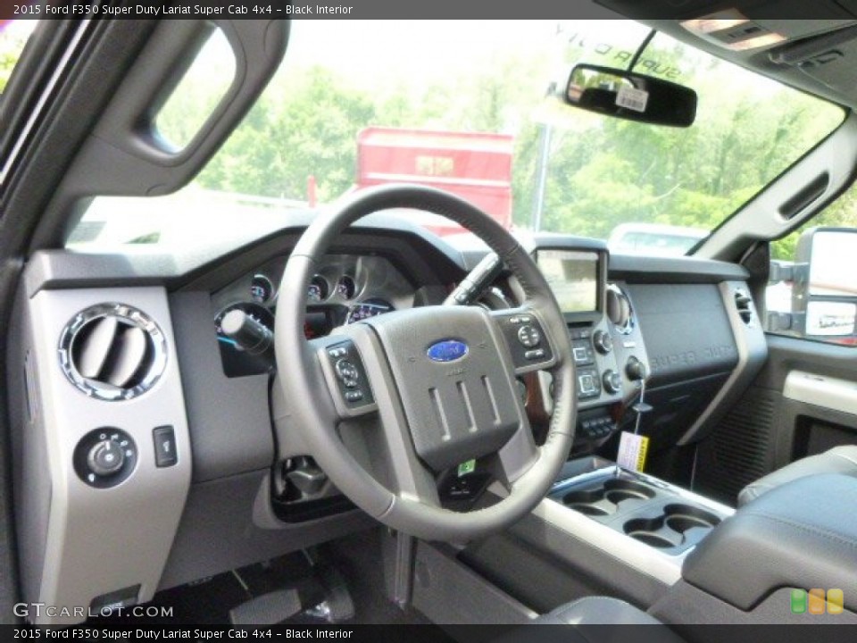 Black Interior Dashboard for the 2015 Ford F350 Super Duty Lariat Super Cab 4x4 #95492417